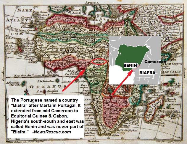 Biafra - Portugese Map
