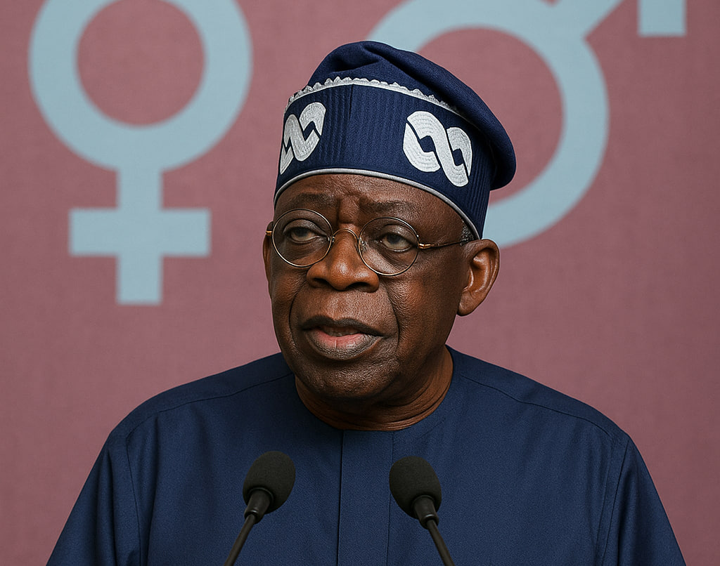 Bola Ahmed Tinubu looking thoughtful