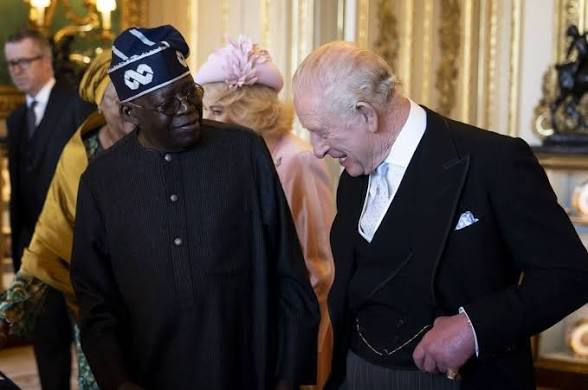 Tinubu and King Charles III during UK State Visit at Windsor Castle